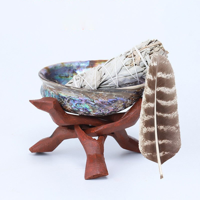 Wooden Sage & Incense Holder