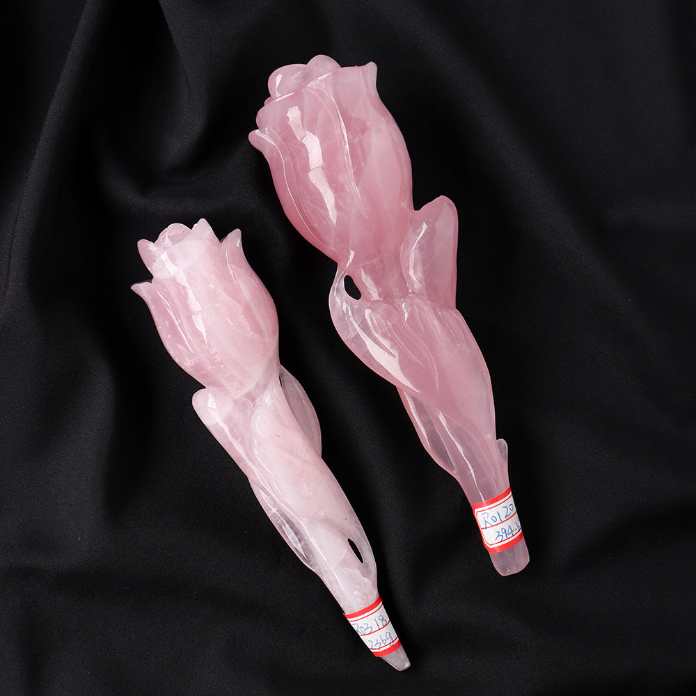 Rose Quartz Sacred Bloom Scepter