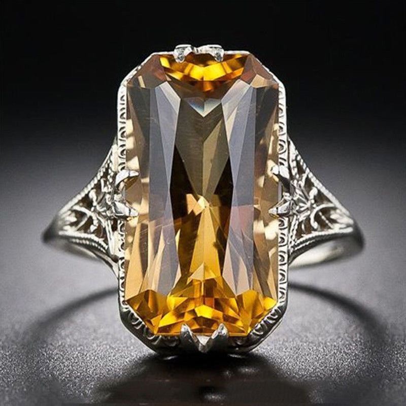 Golden Glow Citrine Ring