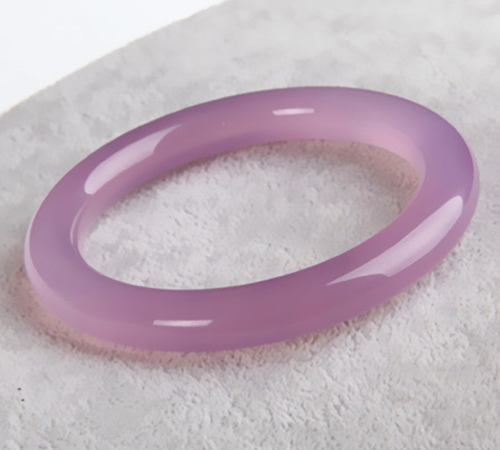 Goddess of Twilight Purple Jade Bangle