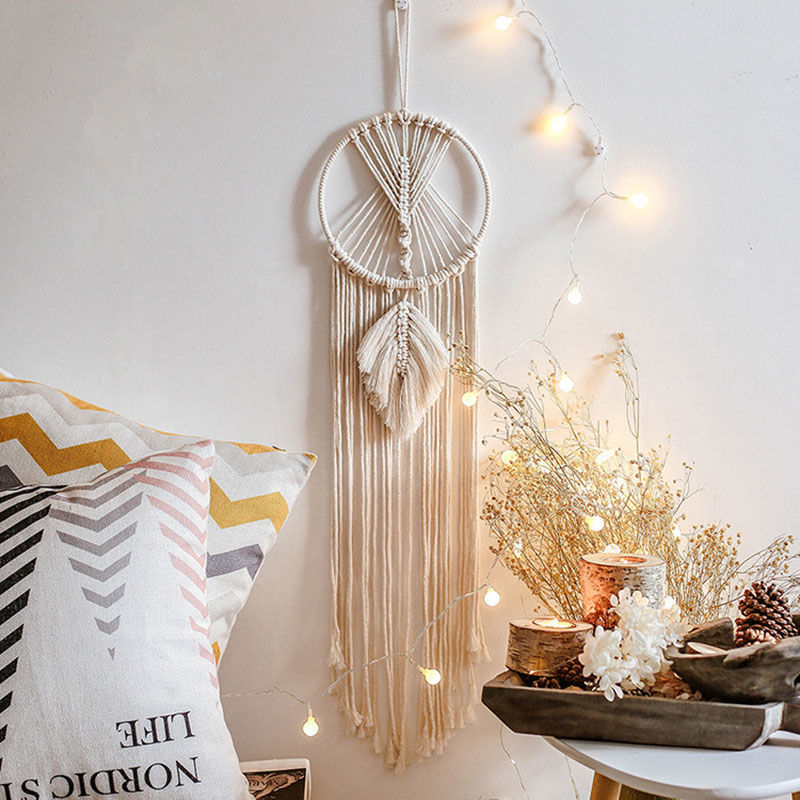 Celestial Glow Tapestry Set—Boho Wall Hangings with Lights (Set of 4)
