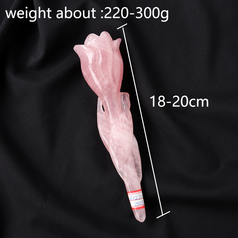 Rose Quartz Sacred Bloom Scepter