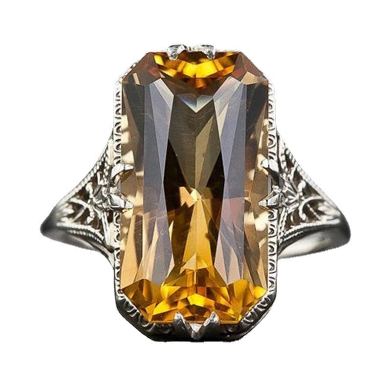 Golden Glow Citrine Ring