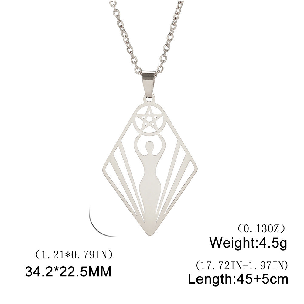 Celestial Goddess Amulet Necklace