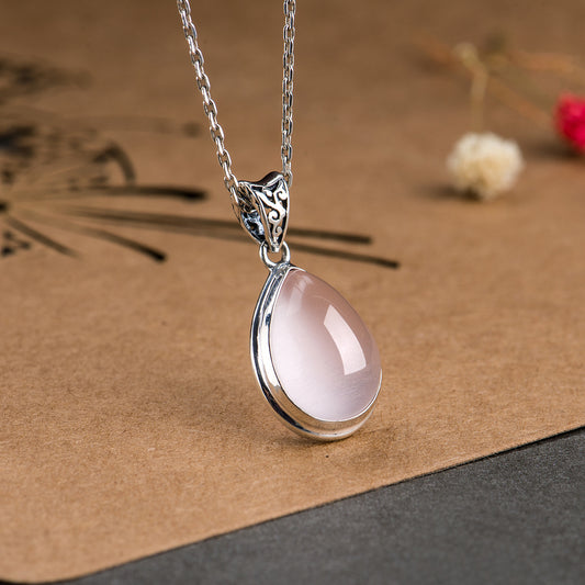 Divine Serenity Rose Quartz Necklace