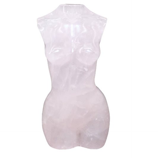 Divine Feminine Rose Quartz Statue